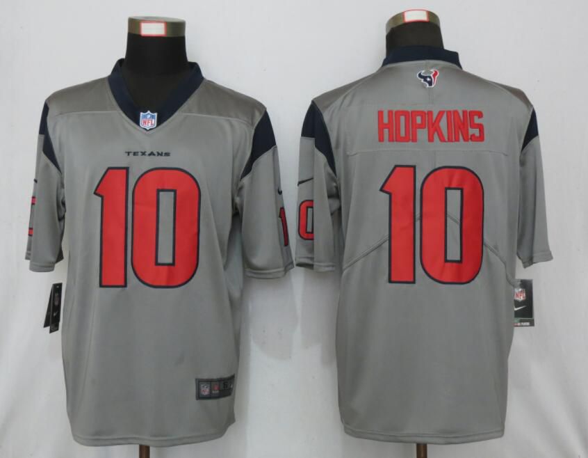 Men Houston Texans #10 Hopkins 2019 Vapor Untouchable Nike Gray Inverted Legend Jersey->kansas city chiefs->NFL Jersey